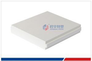 PEEK square plate (porcelain white)