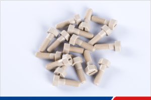 M3 PEEK hexagonal slotted screw