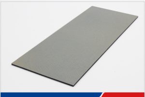 Continuous carbon fiber and glass fiber reinforced PEEK composite material plate